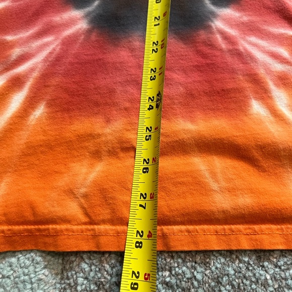 Harley Davidson Motorcycle HD Yosemite Sam Looney Tunes Shirt Tye Dye Orange XL - Picture 6 of 13